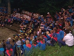 .. more of the girls at the campfire circle
