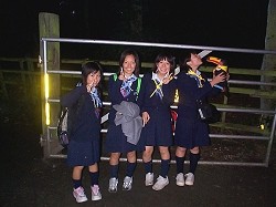 Some of the Japanese Girl Scouts